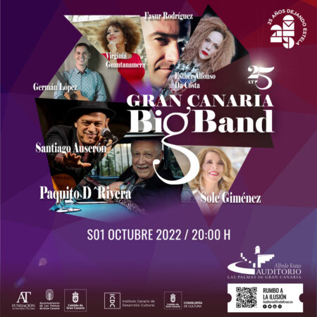 cartel del concierto del 25 aniversario de la Gran Canaria Big band